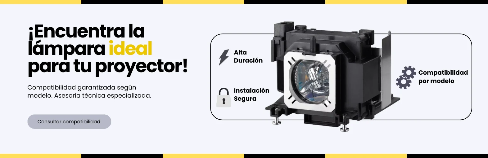 Banner lamparas de proyectores